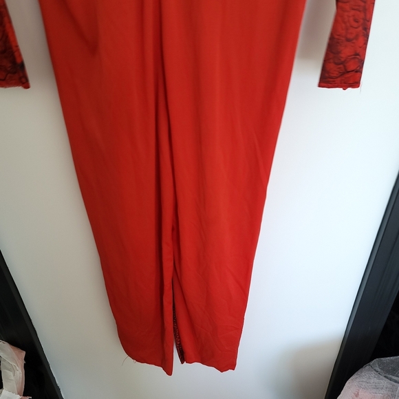 NEW  Light Up Red Dragon Costume Jumpsuit Wings and Mask - Picture 10 of 16